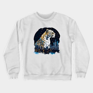 Tiger Predator Animal Beauty Nature Wildlife Discovery Crewneck Sweatshirt